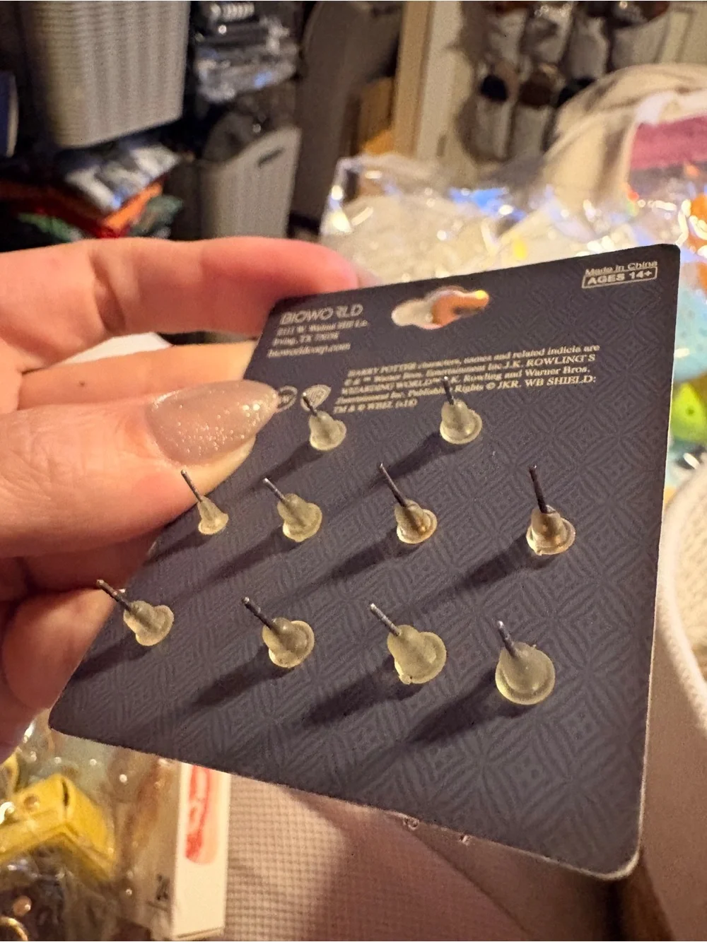 🪄Officially Lic. Harry Potter 6-Pair Stud Earrings-Bioworld- NWT!! 🧙🏼‍♀️🦉